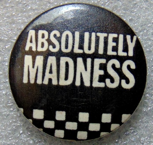 C1980 madness pin badge - madness,
