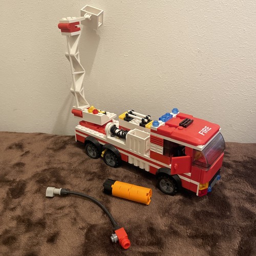 Red fire engine ladder - fire,
