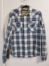 Hollister Mens Med Blue Plaid