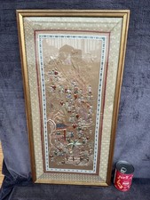 Large Framed Chinese Silk Boys