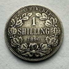 1896 zar south - south, shilling