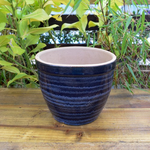 Plant pot ceramic 20cm dark - plant,