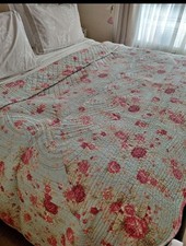  Helena Springfield heavy Quilted Blanket Throw Bedspread plus 2 pillow shams 