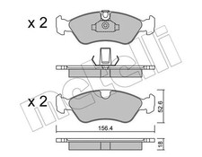 FRONT BRAKE PAD SET DISC BRAKE