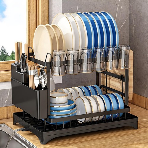 Tier dish drainer rack - dish,