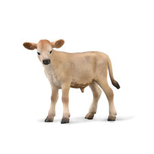 CollectA Jersey Calf - Realistic Hand-Finished Cow Toy, Farm Animal Figures