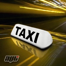 13.5" WHITE LED MAGNETIC MOUNT TAXI ROOF SIGN LIGHT -  TAXI METER TOP SIGN CAB