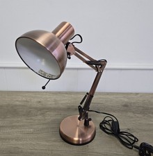 Retro Multi AngleLamp In Brushed Copper Dunelm Fully Working Table Lamp 