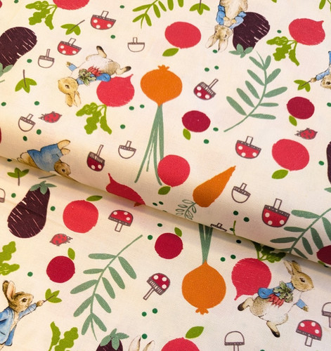 Peter rabbit print cotton - peter,
