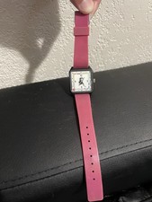 Vintage Collectible 1986 Parkers Bothers Monopoly Dial Watch Pink Vintage Games 