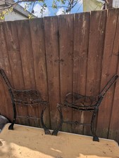Vintage Cast Iron Bench Ends