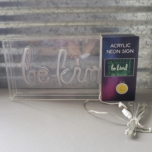 Kind neon letters sign - kind,