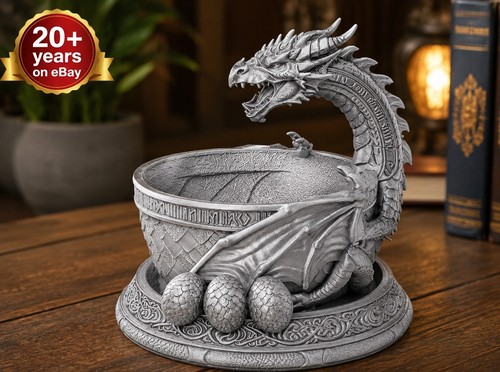 Dragon egg planter statue home - dragon,