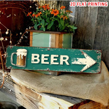 Vintage Beer Wooden Sign Wall