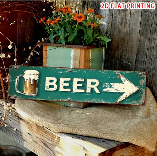 Vintage beer wooden sign wall - vintage,