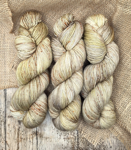 Hand dyed yarn sock - hand,