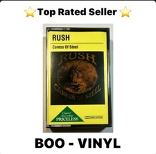 RUSH "Caress Of Steel"  Cassette Tape Reissue Rock Ex / M Condition