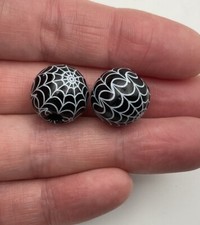 5pcs Spider Web Wooden Bead