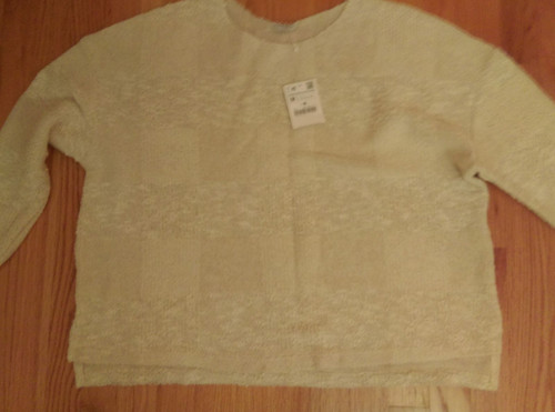 Zara knitwear ivory sweater - zara,