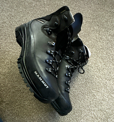 Mammut black leather hiking - leather,