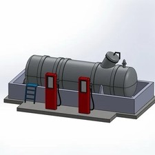 OO Gauge Diesel/ Fuel Depot