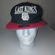 last kings snapback hat Black/red