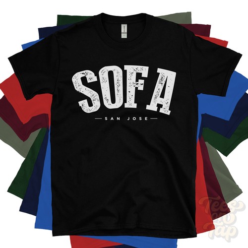 Sofa san jose shirt - sofa, santa