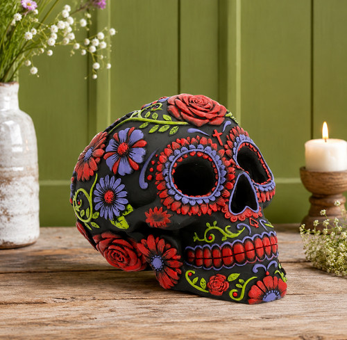 Gothic skull sugar blooms - gothic,