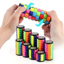 Rotate and Slide Puzzle Finger Spinner Puzzle Fidget Toys Corn Cube Rubik's Cube