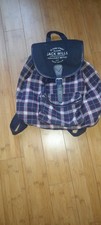 Jack Wills checkered backpack