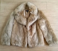Topshop Womens Faux Fur Coat