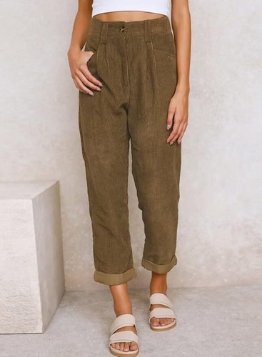 Ladies corduroy cords trousers - ladies,