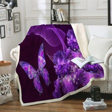 Butterfly Blanket Fleece Soft