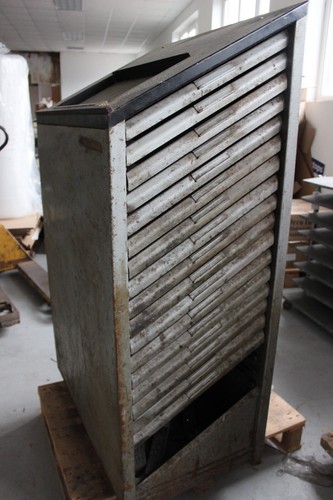 Steel letterpress cabinet with - steel,