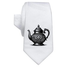 'Fancy Teapot' White Tie /