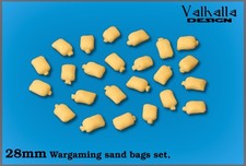 28mm wargaming sand bags   set
