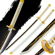 Demon Slayer Sword Zenitsu Sword LED Light Up Sword Cosplay Prop Replica