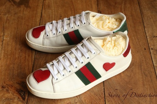 Gucci ace heart snake skin - ace,