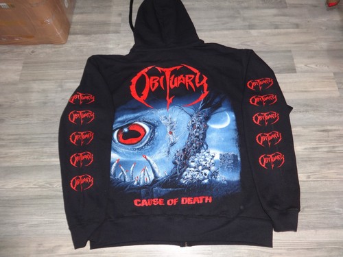 Obituary hoodie zipper sold - obituary,