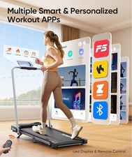 6 in 1 Folding Treadmill with 7% Incline, RUNIMON Walking Pad Treadmills