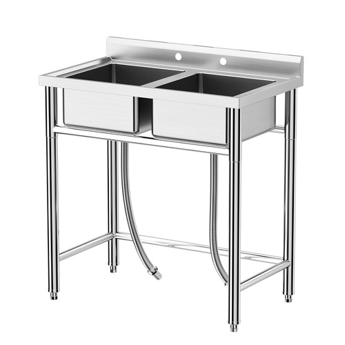 Double bowl stainless steel - double,