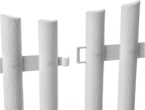 Set white picket fence - set, of