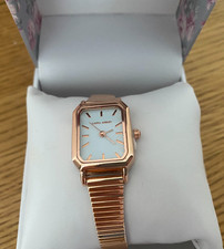 Laura Ashley Faille Ribbed Ladies Wristwatch Brand New Boxed