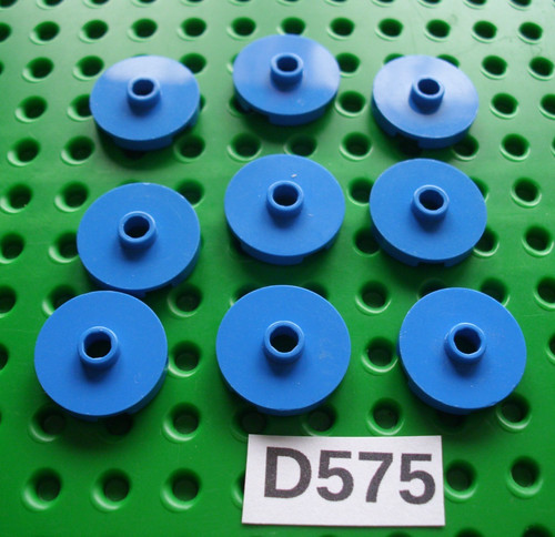 Lego genuine blue 2x2 - genuine, round