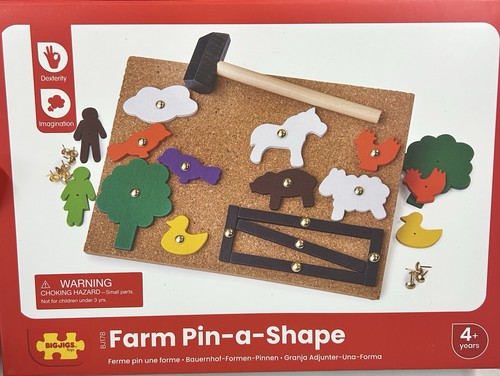 Bigjigs toys pin - pin-a-shape, tap