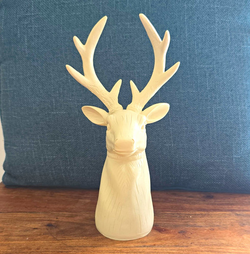 White resin stag - resin, deer