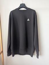 Palace Skateboards Men's XXL Black Crewneck Sweatshirt with Tri-Ferg Logo
