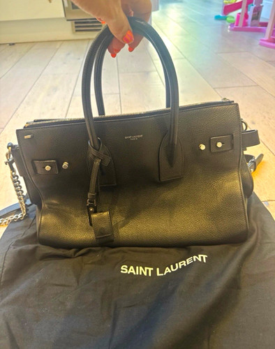 Saint laurent black pebbled - saint,