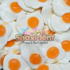 Giant Fried Eggs Sweets Jumbo Sized Gummy Jelly Pick and Mix Treats