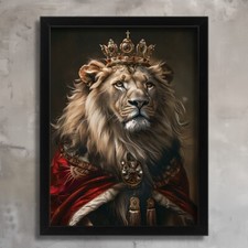 Vintage Lion King Wall Art